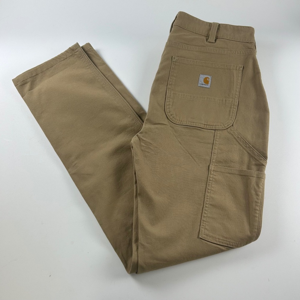 Carhartt WMNS 6 Rugged Flex Relaxed Fit Canvas Work Pants BN5113-W Brown NEW
